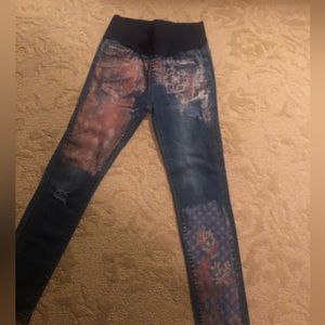 M.Rena Super stylish pull on Jeans with spandex size medium
